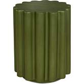 Taffy Outdoor Accent Side Table in Green Fiber Reinforced Concrete