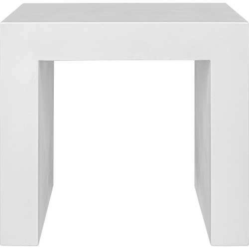 Lazarus Outdoor Stool in White Fiber Reinforced Natural Concrete