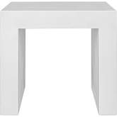 Lazarus Outdoor Stool in White Fiber Reinforced Natural Concrete