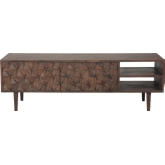 Pablo 55" Entertainment Unit TV Stand in Dark Brown Sheesham Wood