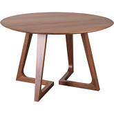 Godenza Round Dining Table in Solid Walnut