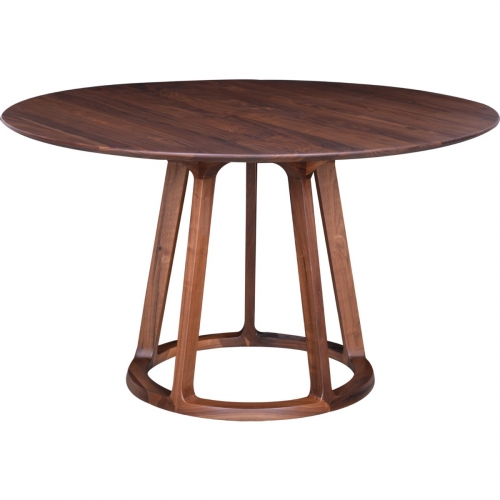 Aldo Round Dining Table in Walnut