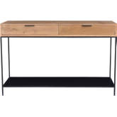 Joliet Console Table in Solid Teak on Iron Frame