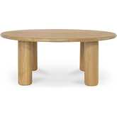 Milo Coffee Table in Natural Finish Oak Wood