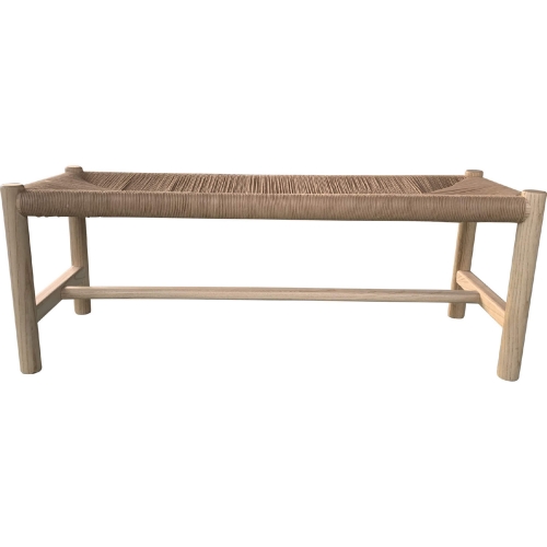 Hawthorn 60" Bench in Fiber Rope & Wood