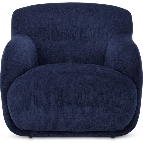 Stevie Accent Lounge Chair in Navy Blue Fabric