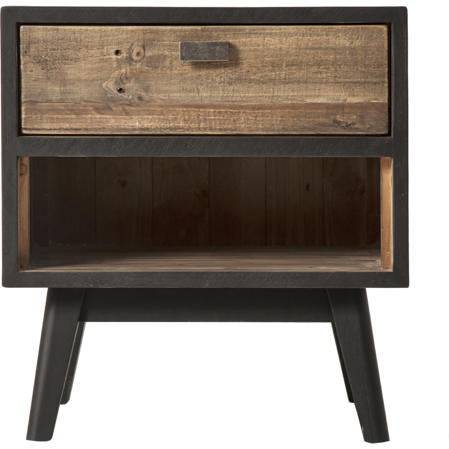 Moe s FR 1002 02 Nova Nightstand in Black Natural Wood