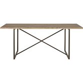 Sierra 75" Dining Table in Reclaimed Pine & Metal