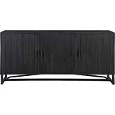 Sierra Sideboard in Black Reclaimed Pine & Steel