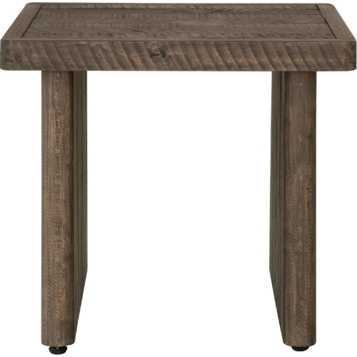 Monterey End Table in Aged Brown Pine