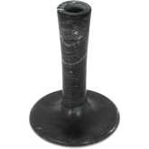 East 5.5"H Candle Holder in Black Veined Marble