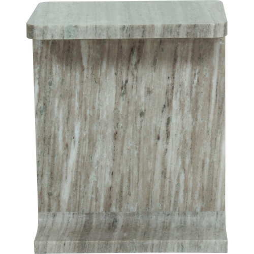 Tullia Outdoor Side Table in Semi Gloss Caramel Brown Marble