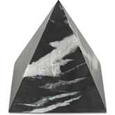 Alma Pyramid Sculpture in Black Marble