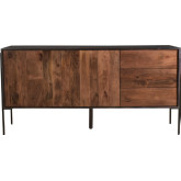 Tobin Sideboard in Solid Mango Wood & Iron