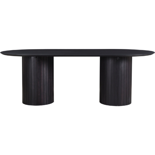 Povera 86" Dining Table in Black Acacia Wood