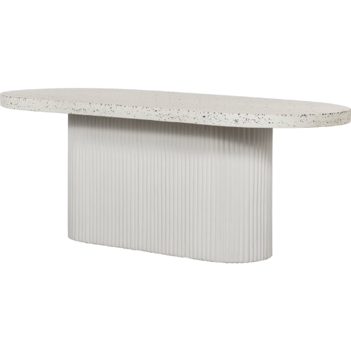 Lyon 79" Outdoor Dining Table in Terrazzo & Concrete