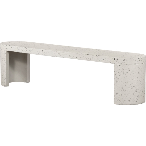 Lyon Outdoor Bench in Terrazzo