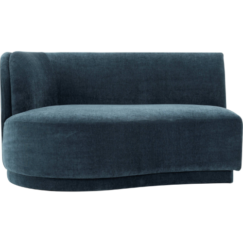 Yoon Left Arm Facing Chaise Nightshade Blue Velvet