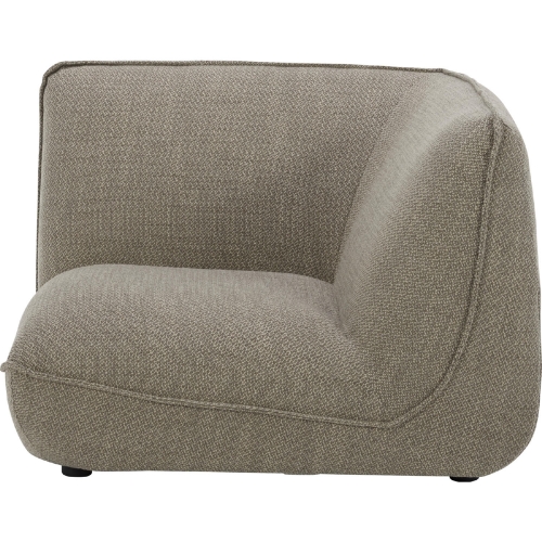 Zeppelin Corner Chair Modular Sectional Unit in Speckled Pumice Fabric