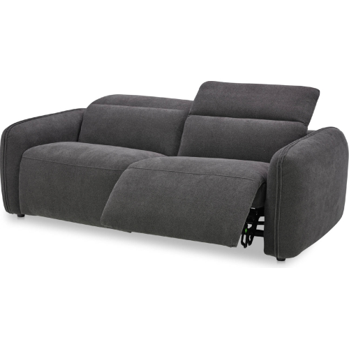 Eli Power Reclining Sofa in Dusk Grey Fabric