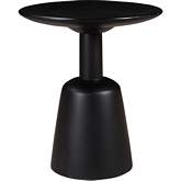 Nels End Table in Charcoal Black Mango Wood