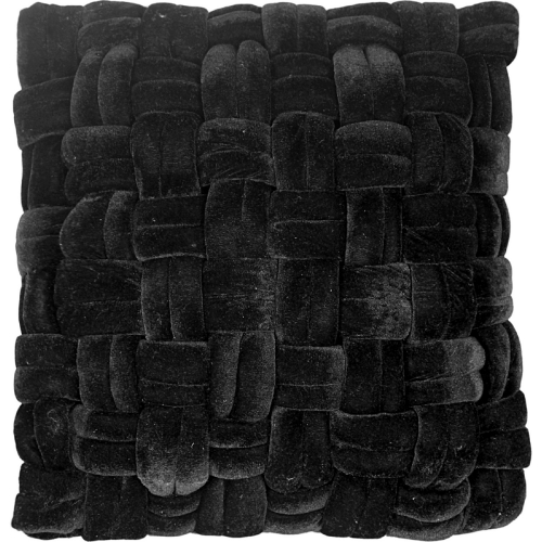 PJ Velvet Pillow in Black Velvet