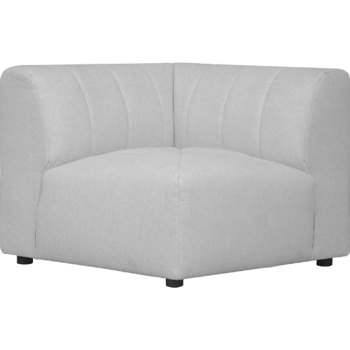 Lyric Corner Arm Chair Sectional Sofa Unit in Beige Fabric