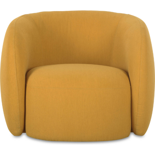 Rae Outdoor Accent Chair in Deep Yellow Fabric