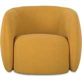 Rae Outdoor Accent Chair in Deep Yellow Fabric