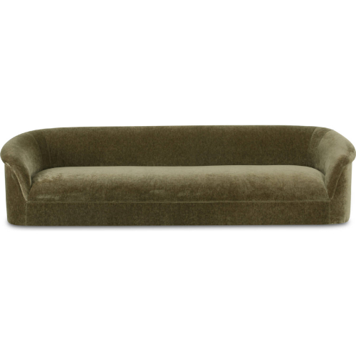 Thora Sofa in Dark Green Textured Velvet Fabric