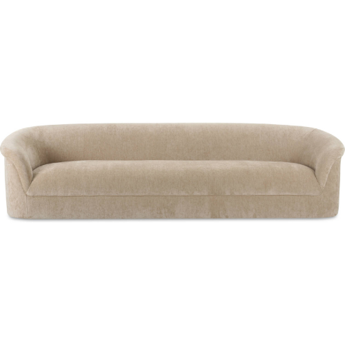 Thora Sofa in Beige Textured Velvet Fabric