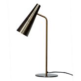 Trumpet Table Lamp in Antique Brass Iron