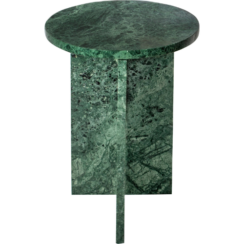 Grace Accent Side Table in Green Marble