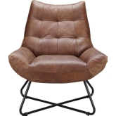 Graduate Lounge Chair in Cappuccino Top Grain Leather