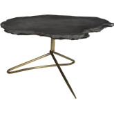 Sheridan Coffee Table in Natural Stone & Iron