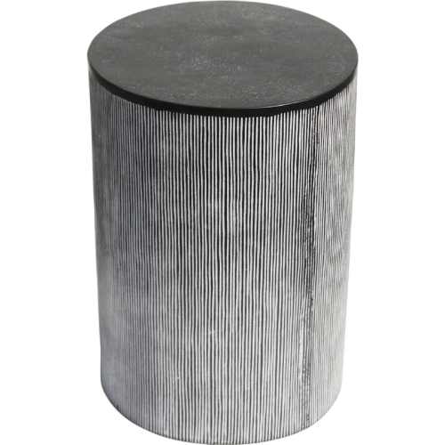 Althea End Table in Black Patina Aluminum