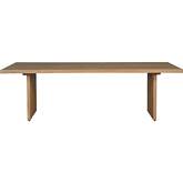 Koshi 96" Dining Table in Sand Grey Solid Oak