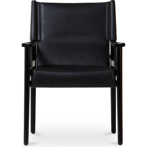 Remy Dining Chair in Black Top Grain Leather