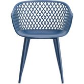 Piazza Outdoor Chair in Blue Poly (Set of 2)