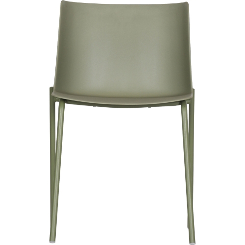 Silla Outdoor Dining Chair in Sage Green Poly (Set of 2)