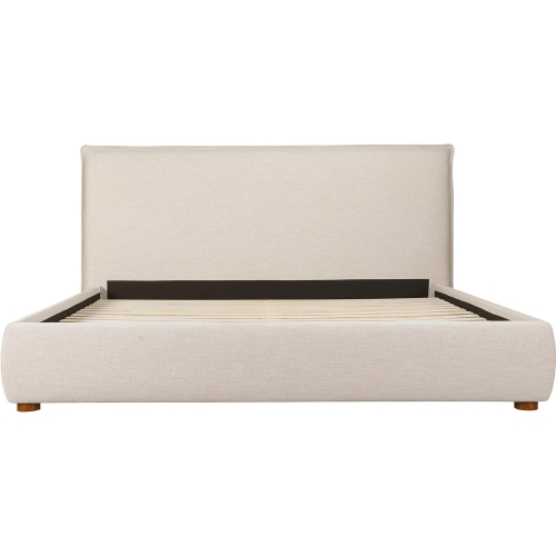 Luzon Queen Bed in Wheat Fabric