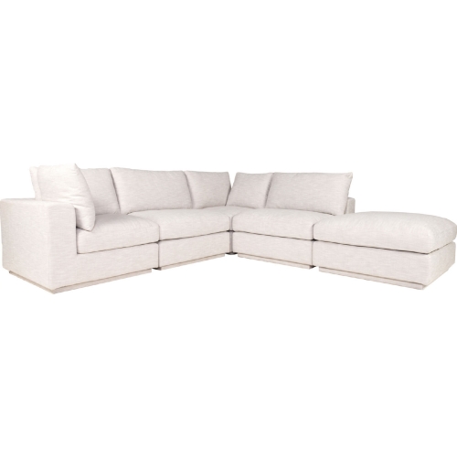 Justin Dream Modular Sectional Sofa in Taupe Fabric