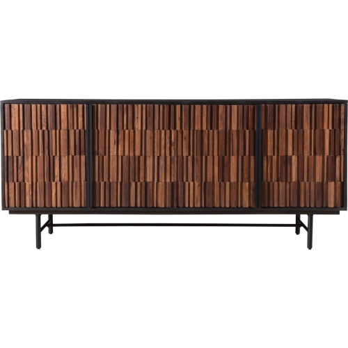 Jackson Sideboard in Wood & Black Iron