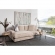 Plunge Sectional Sofa with Reversible Chaise in Cappuccino Corduroy Fabric