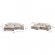 Plunge Sectional Sofa with Reversible Chaise in Cappuccino Corduroy Fabric