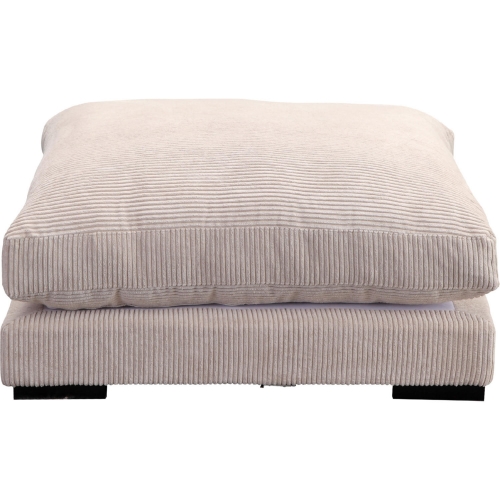 Tumble Ottoman in Cappuccino Corduroy