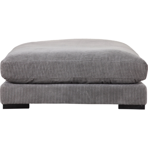 Tumble Ottoman in Charcoal Grey Fabric