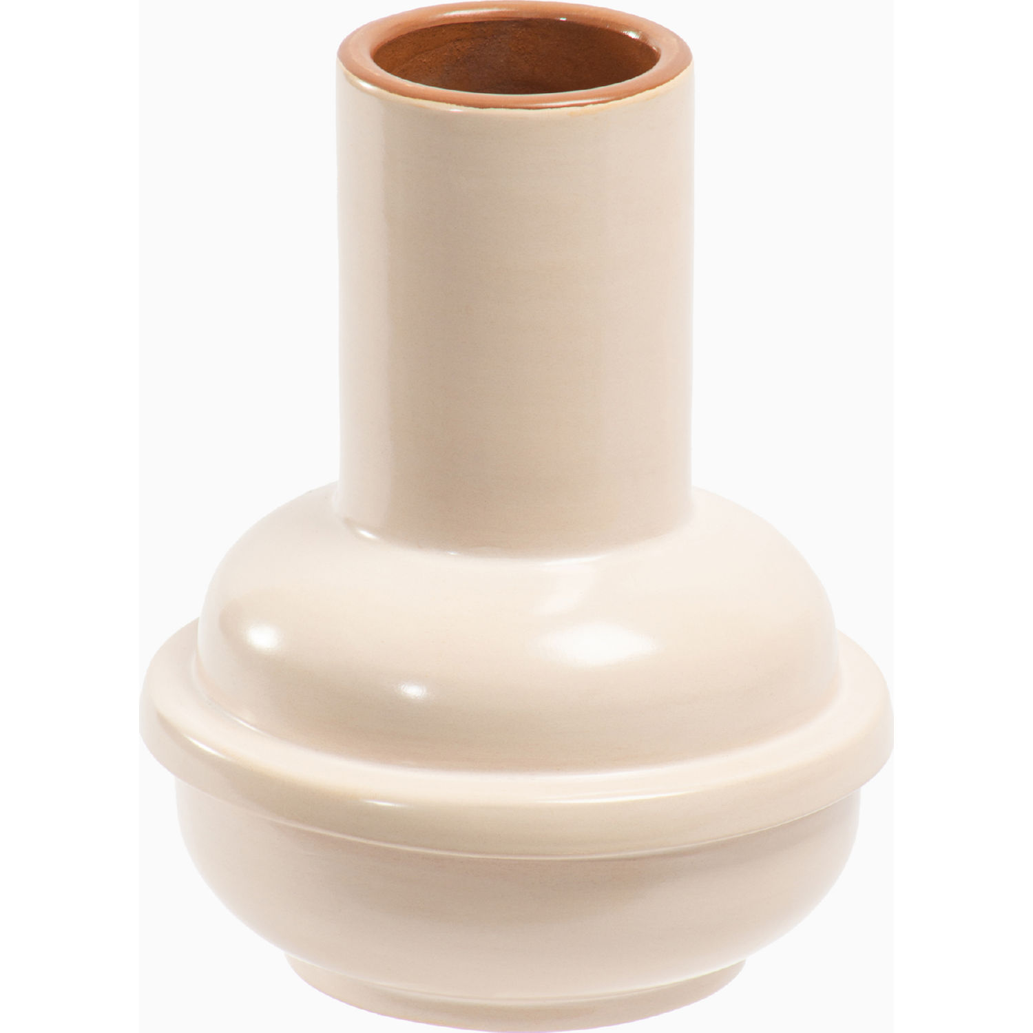 Nita Vase in Beige Terracotta