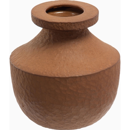 Attura Decorative Vessel Vase in Brown Terracotta