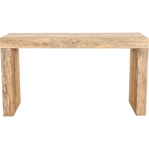 Evander Console Table in Aged Oak Reclaimed Oak